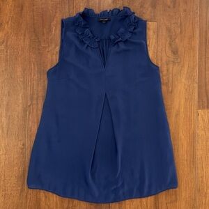 Stork & Babe Royal Blue Maternity Sleeveless Blouse Top Size Medium